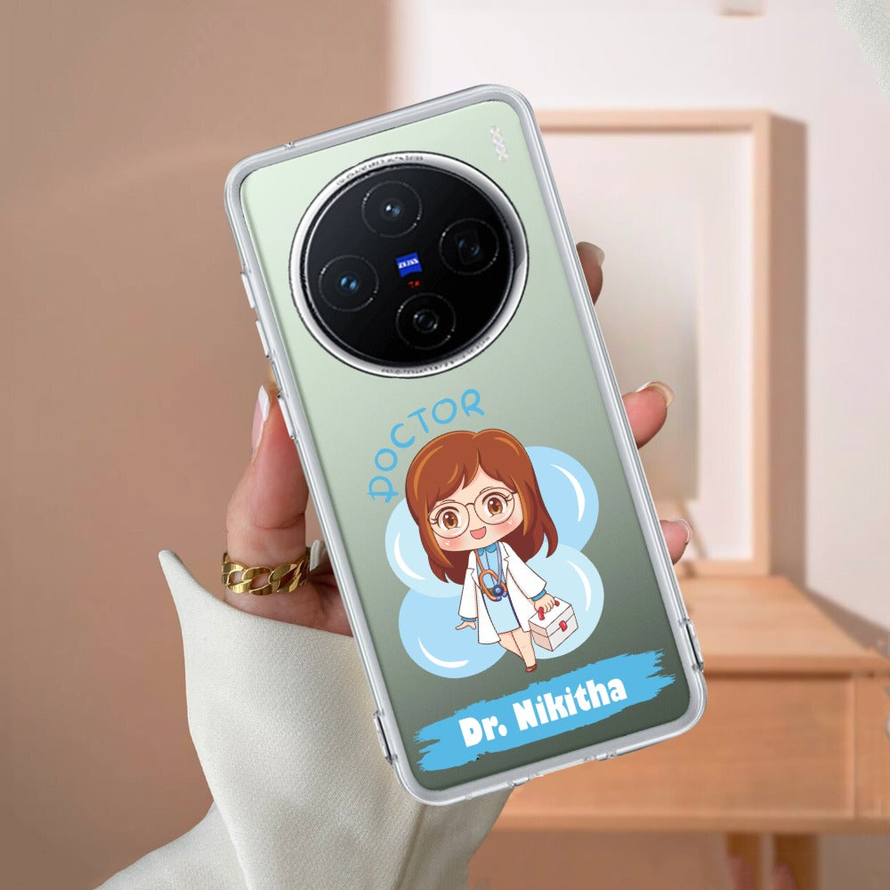 Future Doctor Customize Transparent Silicon Case For Vivo