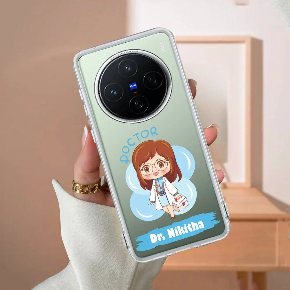 Future Doctor Customize Transparent Silicon Case For Vivo T3 Pro 5G