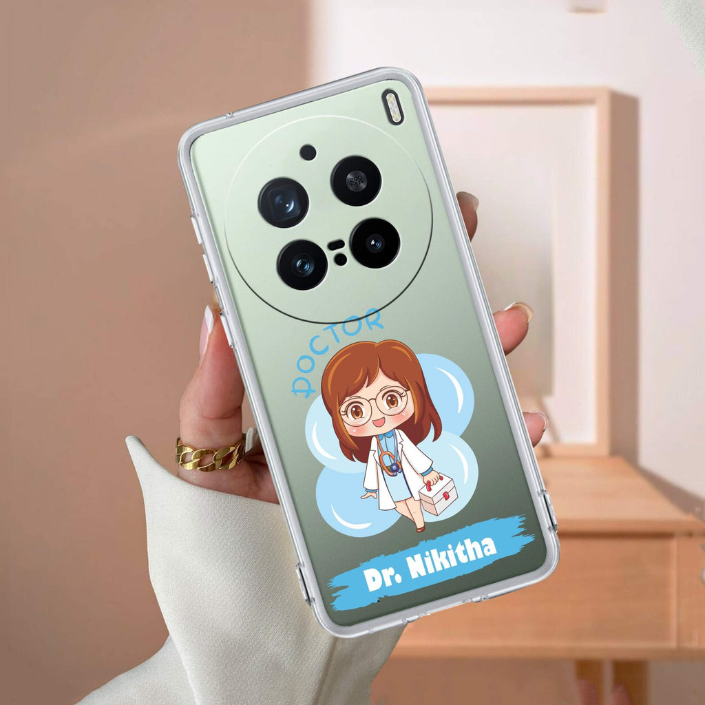 Future Doctor Customize Transparent Silicon Case For Vivo V60e 5G