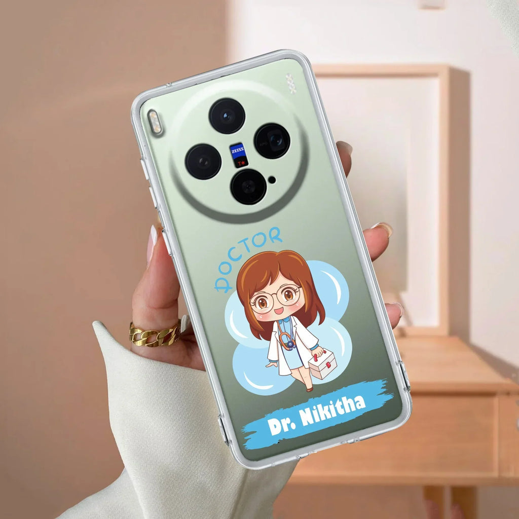 Future Doctor Customize Transparent Silicon Case For Vivo T4R 5G