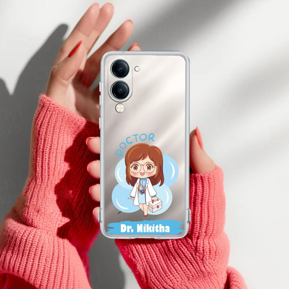 Future Doctor Customize Transparent Silicon Case For Vivo