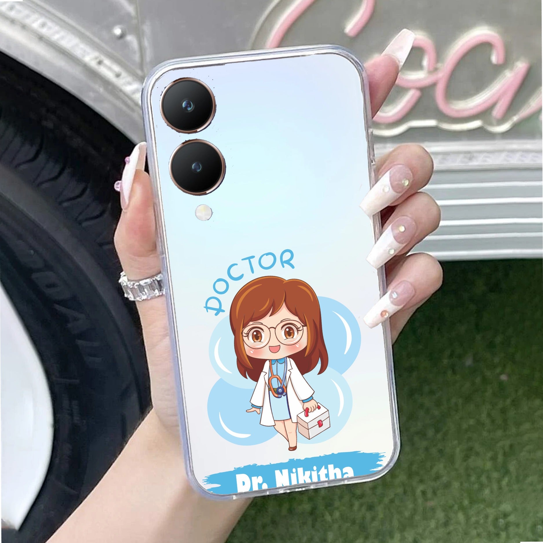 Future Doctor Customize Transparent Silicon Case For Vivo Y28 5G