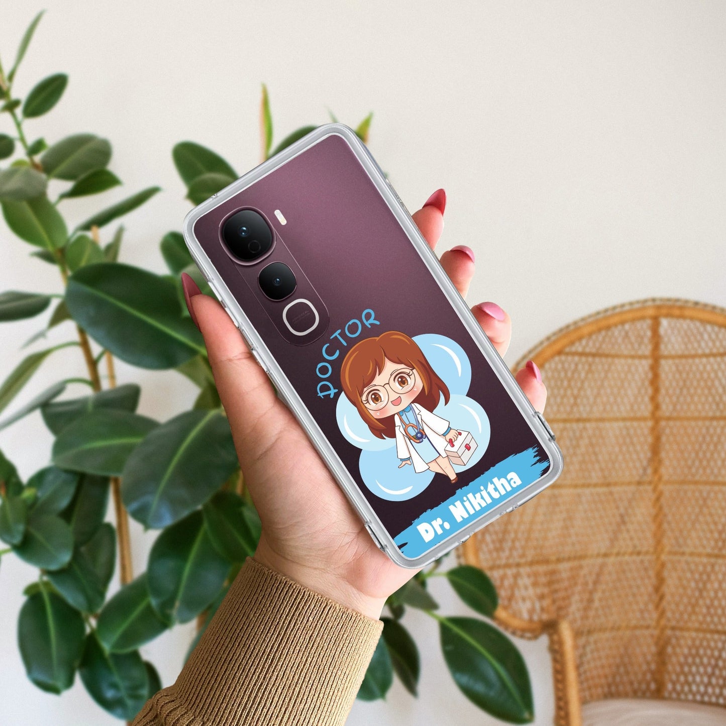 Future Doctor Customize Transparent Silicon Case For Vivo