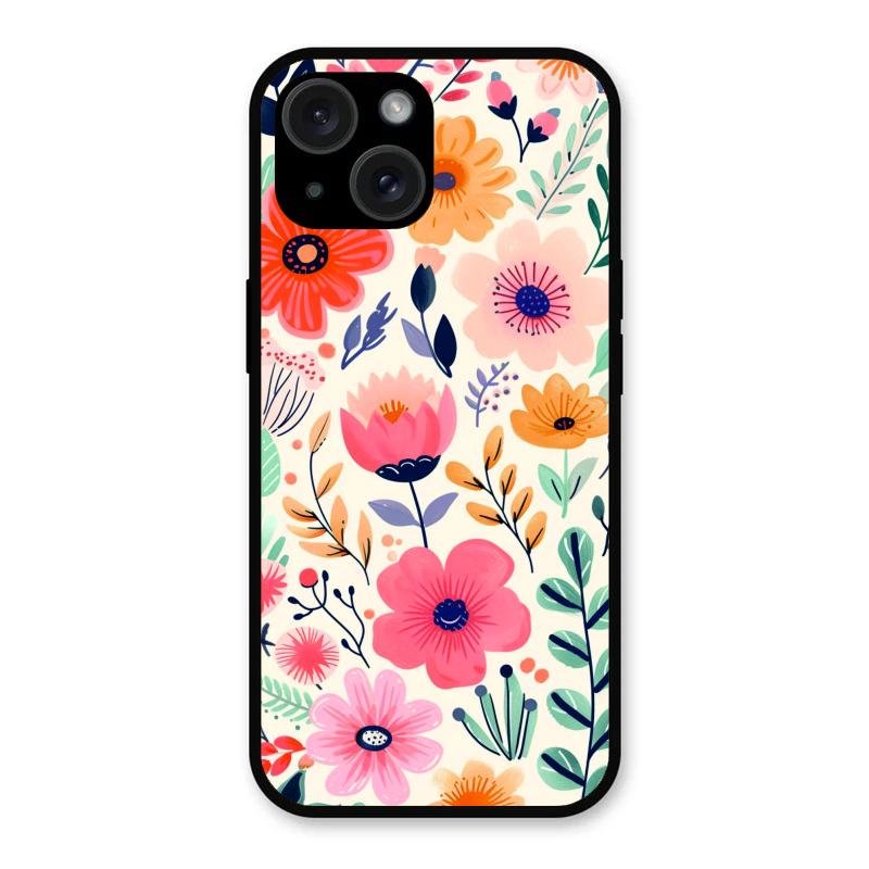 Garden of Delights Glass Case Cover For iPhone 15 Plus