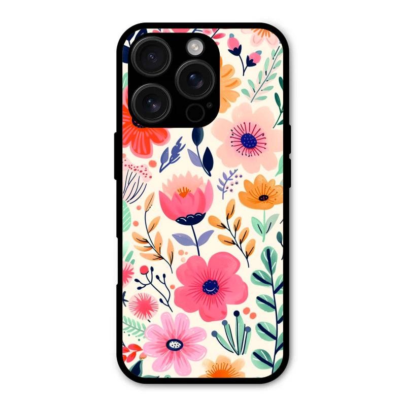 Garden of Delights Glass Case Cover For iPhone 16 Pro