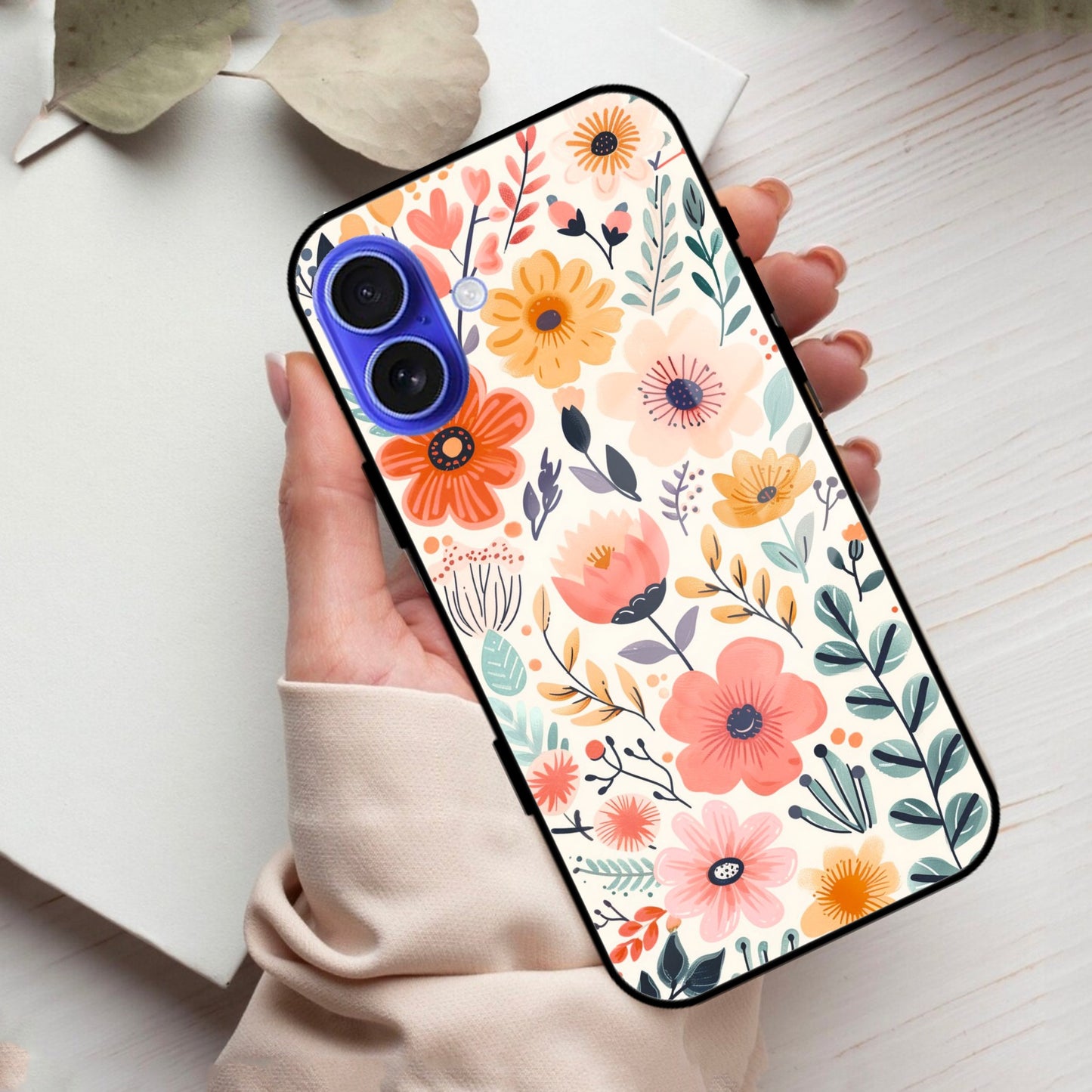 Garden of Delights Glass Case Cover For iPhone