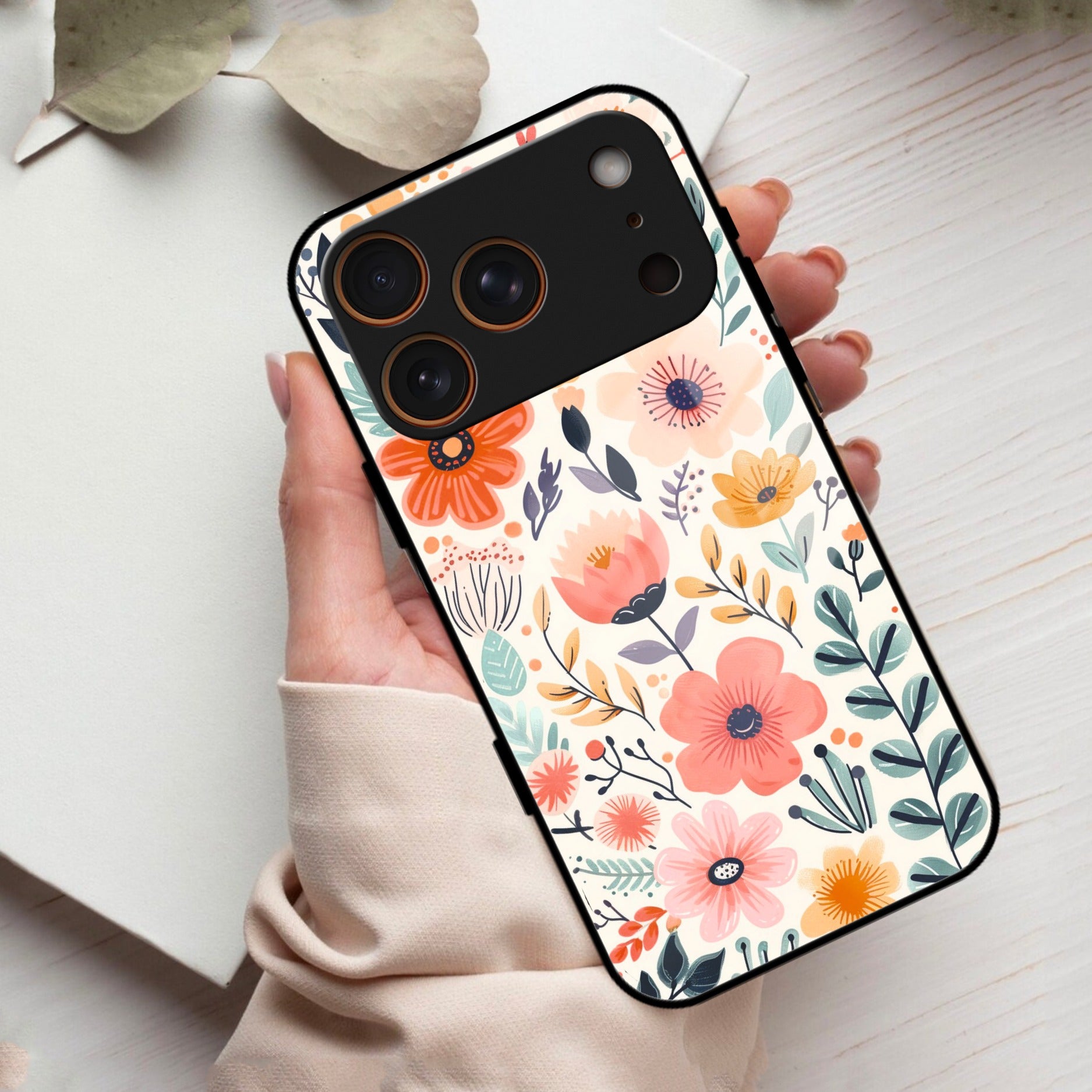 Garden of Delights Glass Case Cover For iPhone 17 Pro Max