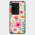 Garden of Delights Glass Case Cover For Iqoo 11 5G