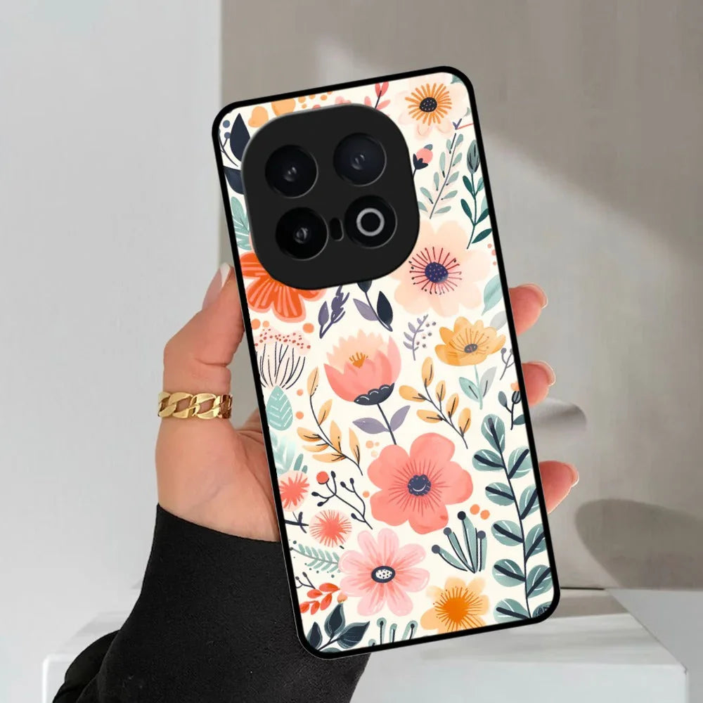Garden of Delights Glass Case Cover For iQOO - ShopOnCliQ