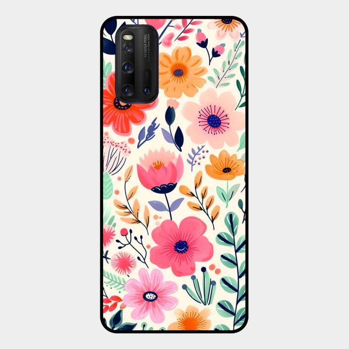 Garden of Delights Glass Case Cover For Iqoo 3 5G