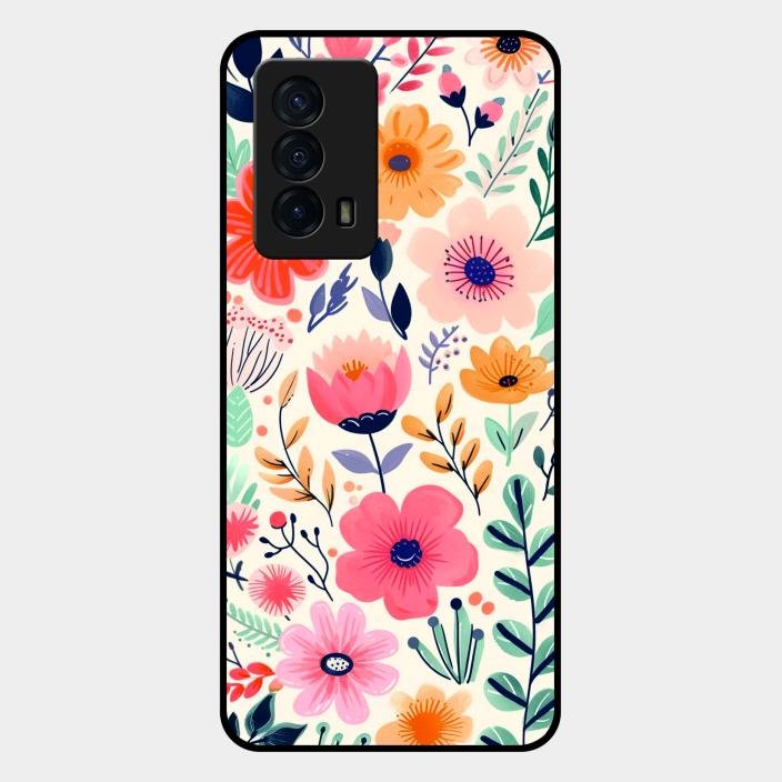 Garden of Delights Glass Case Cover For Iqoo Z5 5G