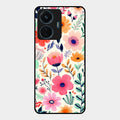 Garden of Delights Glass Case Cover For Iqoo Z6 Lite 5G