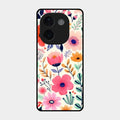 Garden of Delights Glass Case Cover For Iqoo Z9S Pro 5G