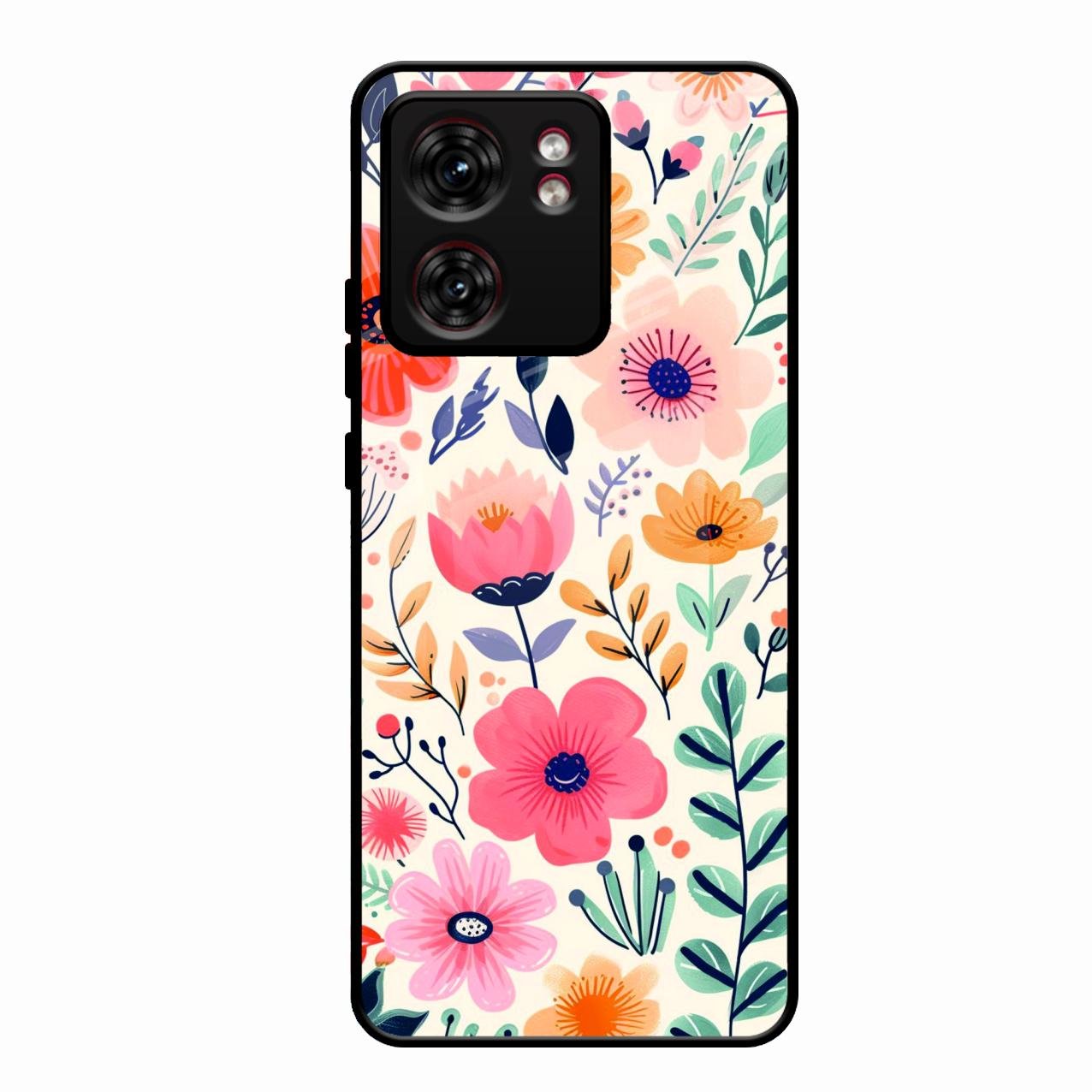 Garden of Delights Glass Case Cover For Motorola Edge 40