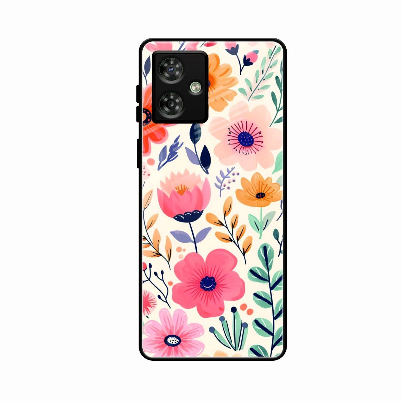 Garden of Delights Glass Case Cover For Motorola G54 5G