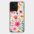 Garden of Delights Glass Case Cover For Oneplus 10R 5G