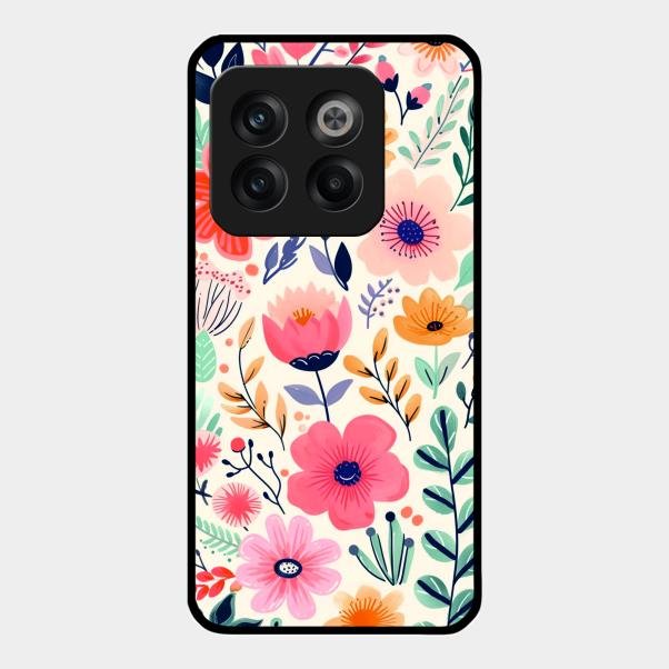 Garden of Delights Glass Case Cover For Oneplus 10T 5G