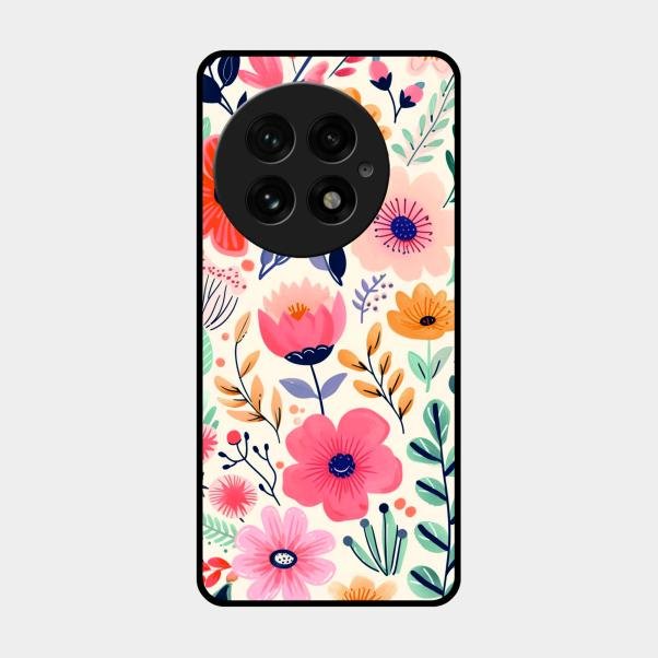 Garden of Delights Glass Case Cover For Oneplus 13 5G