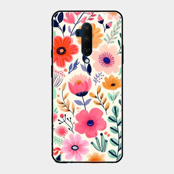 Garden of Delights Glass Case Cover For Oneplus 7T Pro