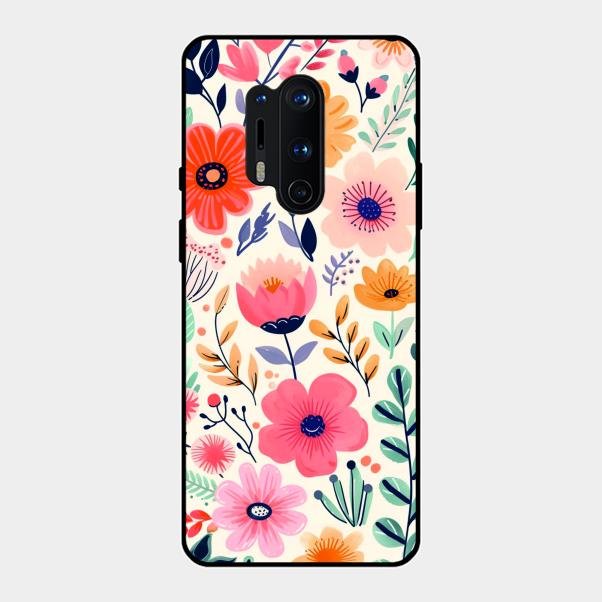 Garden of Delights Glass Case Cover For Oneplus 8 Pro