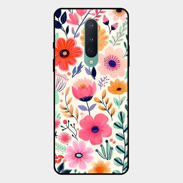 Garden of Delights Glass Case Cover For Oneplus 8