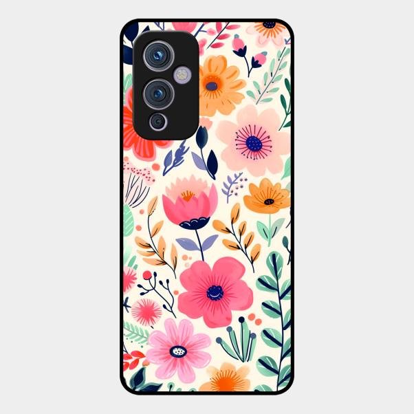 Garden of Delights Glass Case Cover For Oneplus 9 5G