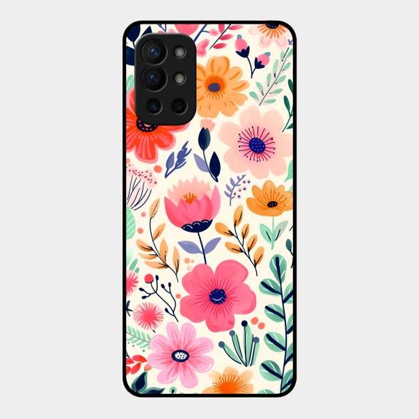 Garden of Delights Glass Case Cover For Oneplus 9R 5G