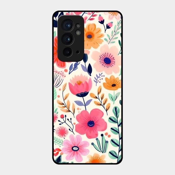 Garden of Delights Glass Case Cover For Oneplus 9Rt 5G