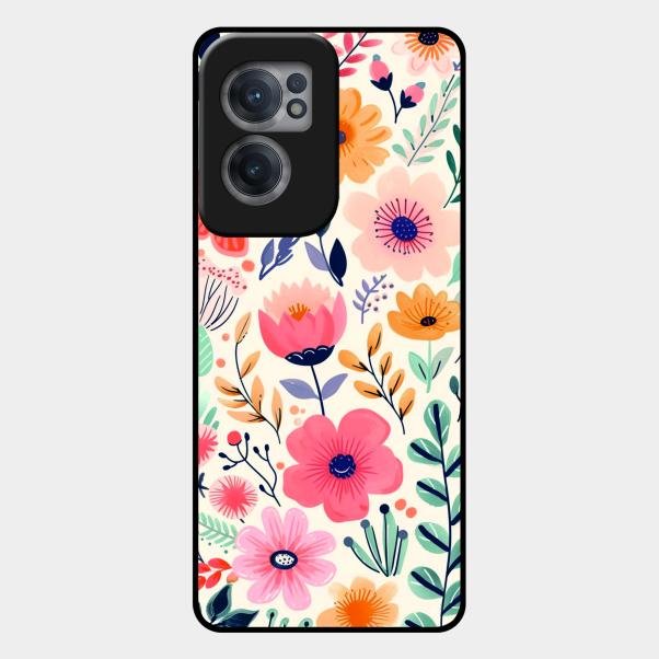 Garden of Delights Glass Case Cover For Oneplus Nord Ce 2 5G