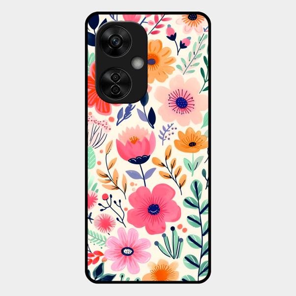 Garden of Delights Glass Case Cover For Oneplus Nord Ce5 5G