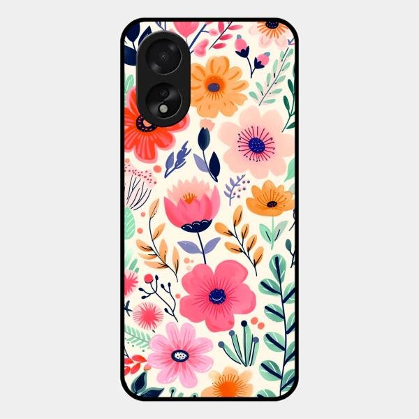 Garden of Delights Glass Case Cover For Oppo A38
