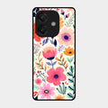 Garden of Delights Glass Case Cover For Oppo A3X 5G
