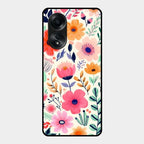 Garden of Delights Glass Case Cover For Oppo A58