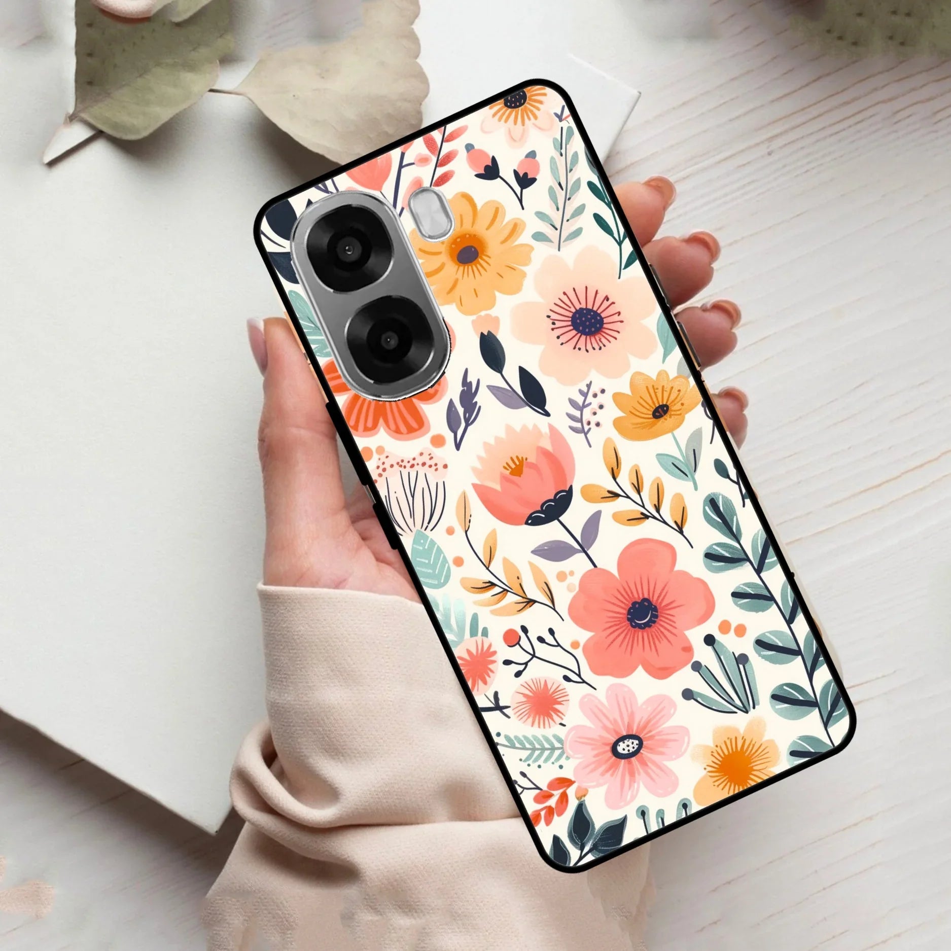 Garden of Delights Glass Case Cover For Oppo