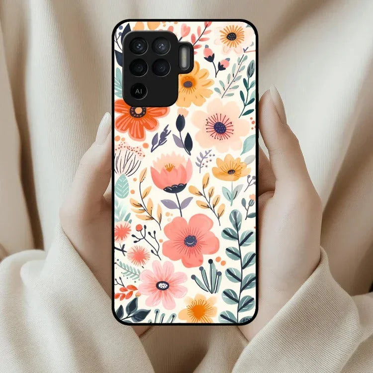 Garden of Delights Glass Case Cover For Oppo - ShopOnCliQ