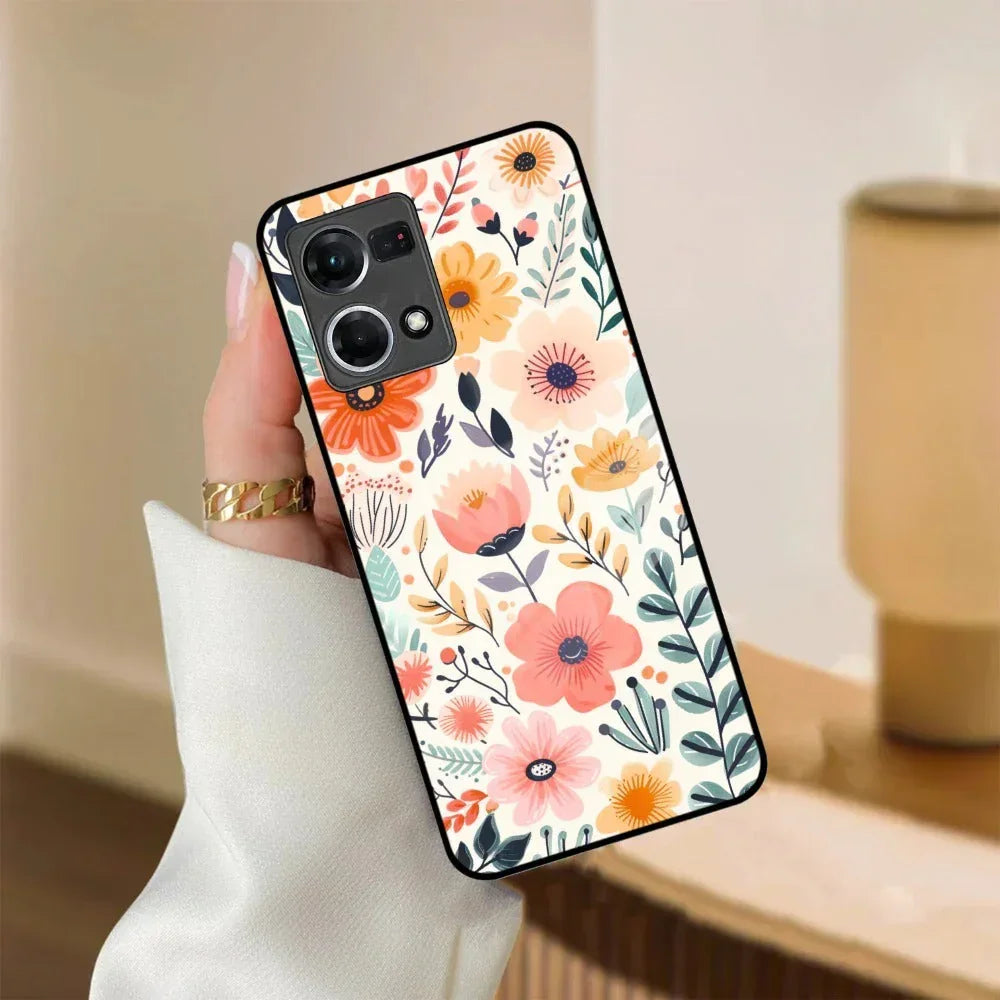 Garden of Delights Glass Case Cover For Oppo - ShopOnCliQ