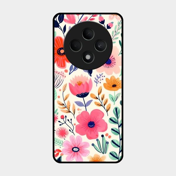 Garden of Delights Glass Case Cover For Oppo F27 5G
