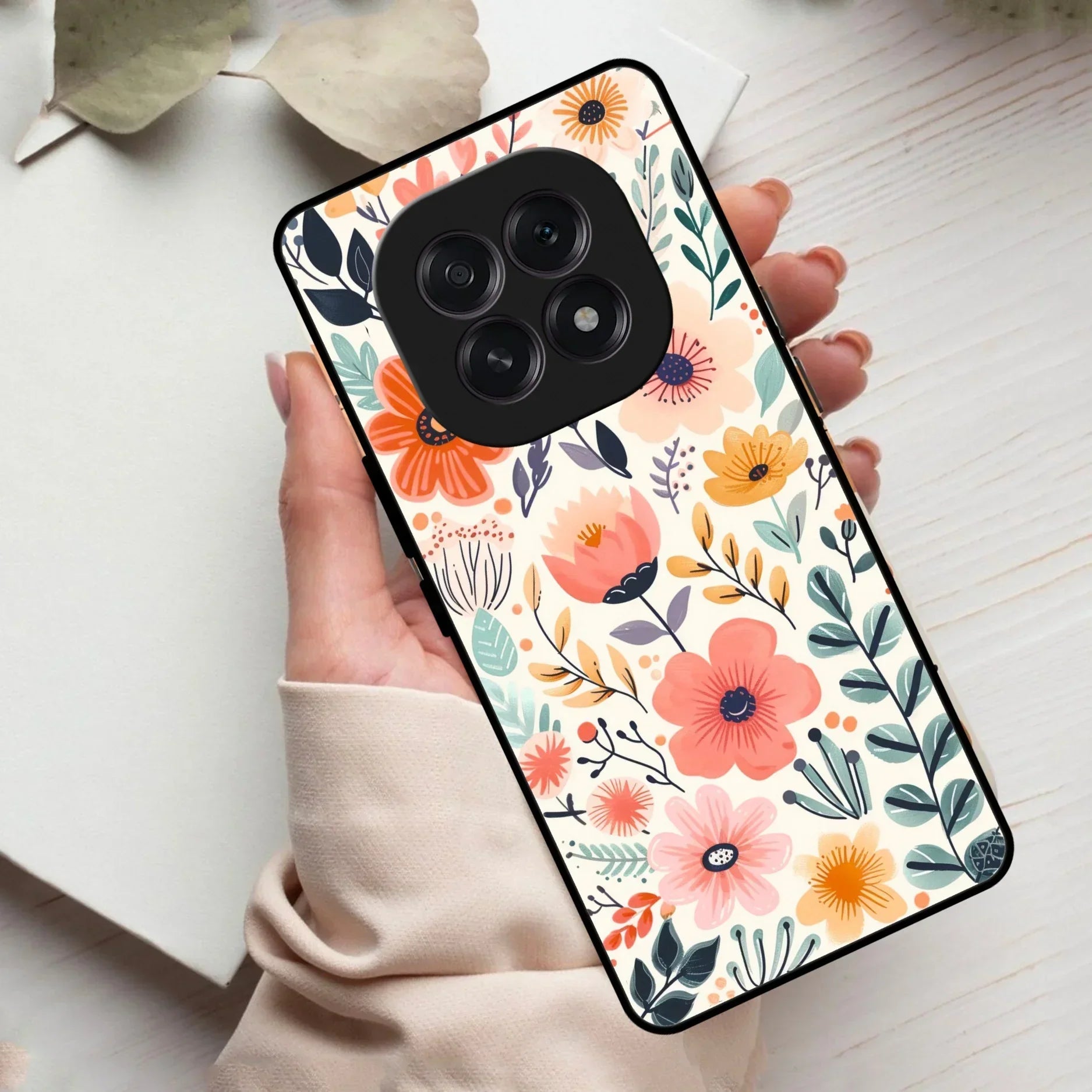 Garden of Delights Glass Case Cover For Oppo - ShopOnCliQ