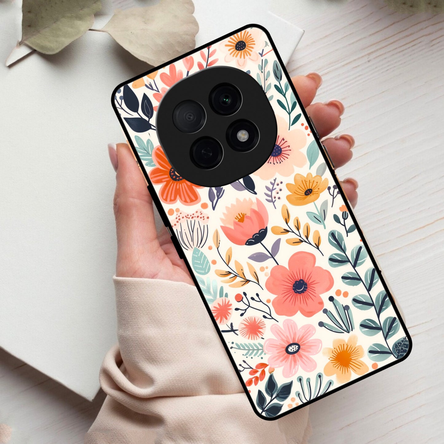 Garden of Delights Glass Case Cover For Oppo