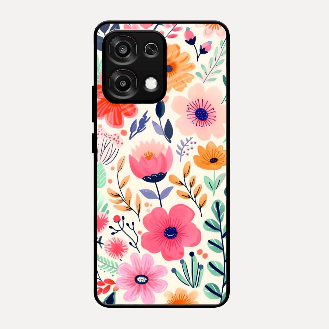 Garden of Delights Glass Case Cover For Oppo F31 5G