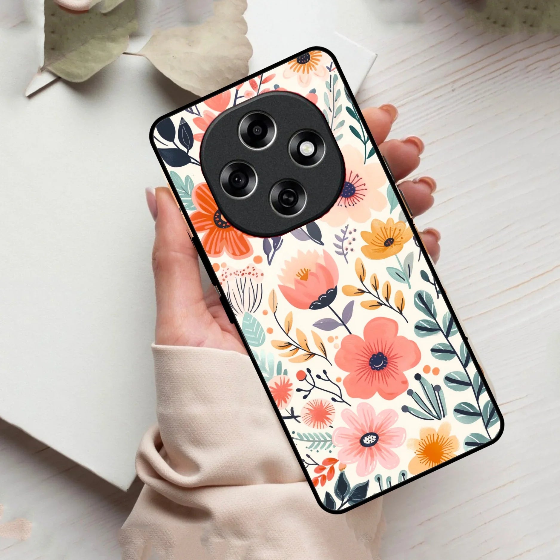 Garden of Delights Glass Case Cover For Oppo