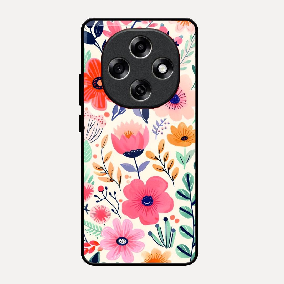 Garden of Delights Glass Case Cover For Oppo F31 Pro 5G