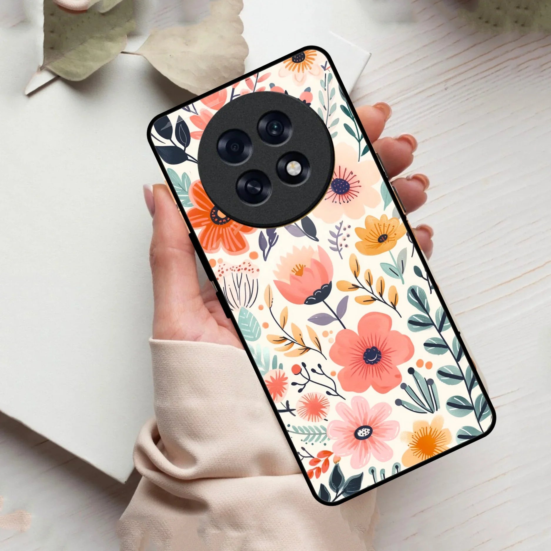 Garden of Delights Glass Case Cover For Oppo