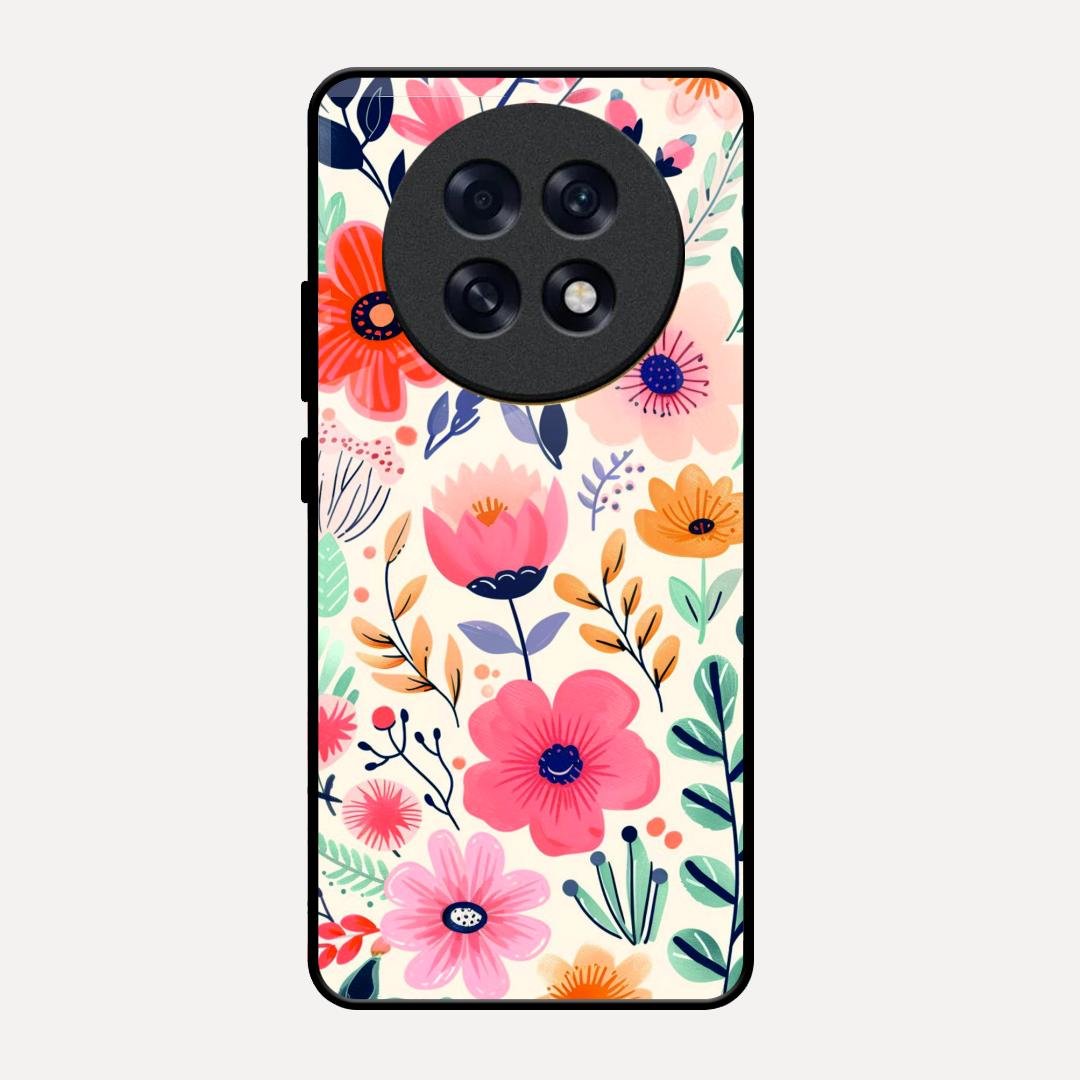 Garden of Delights Glass Case Cover For Oppo F31 Pro Plus 5G