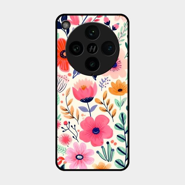 Garden of Delights Glass Case Cover For Oppo Find X8 Pro 5G