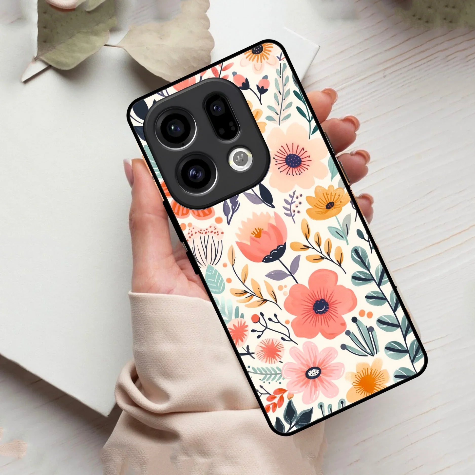 Garden of Delights Glass Case Cover For Oppo