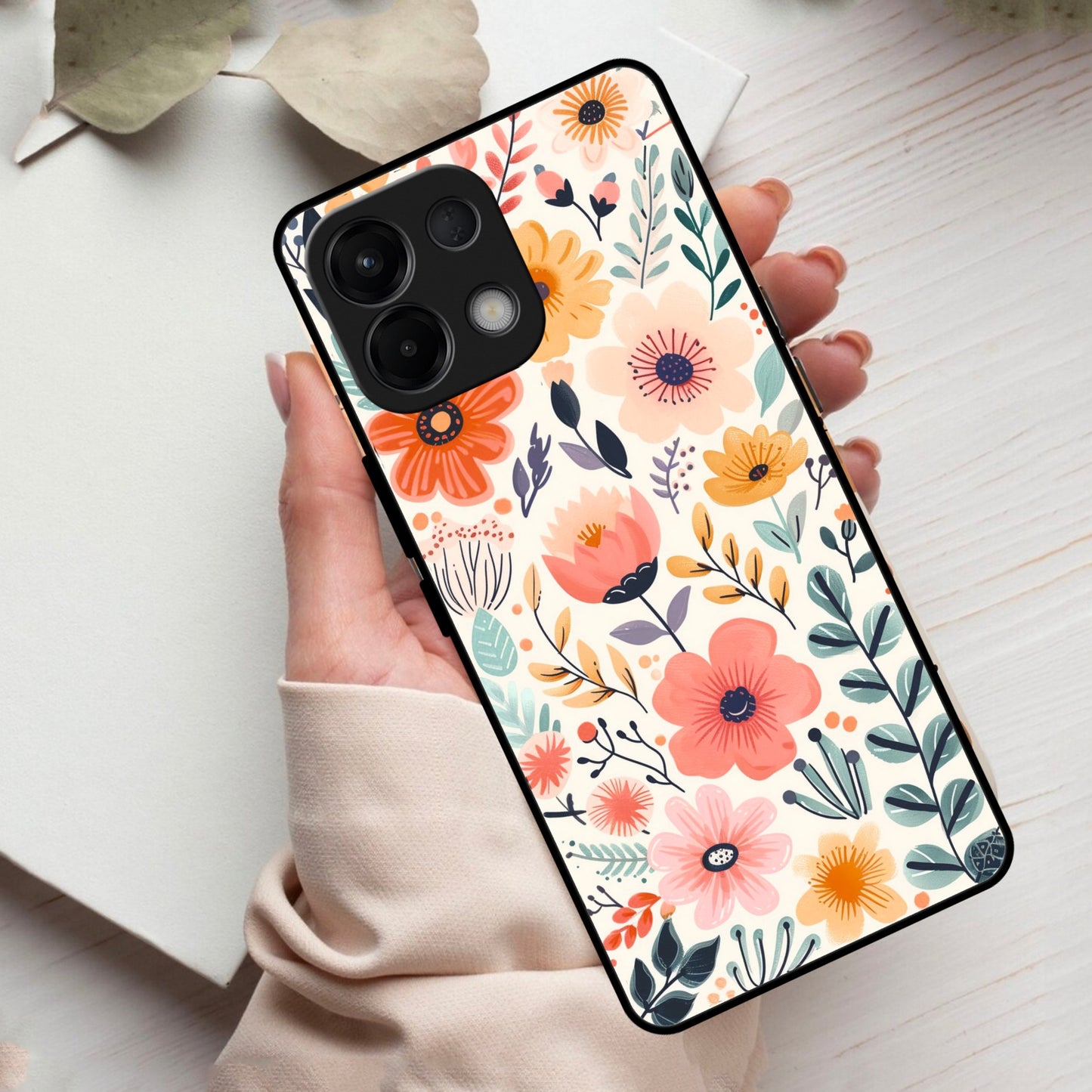 Garden of Delights Glass Case Cover For Oppo