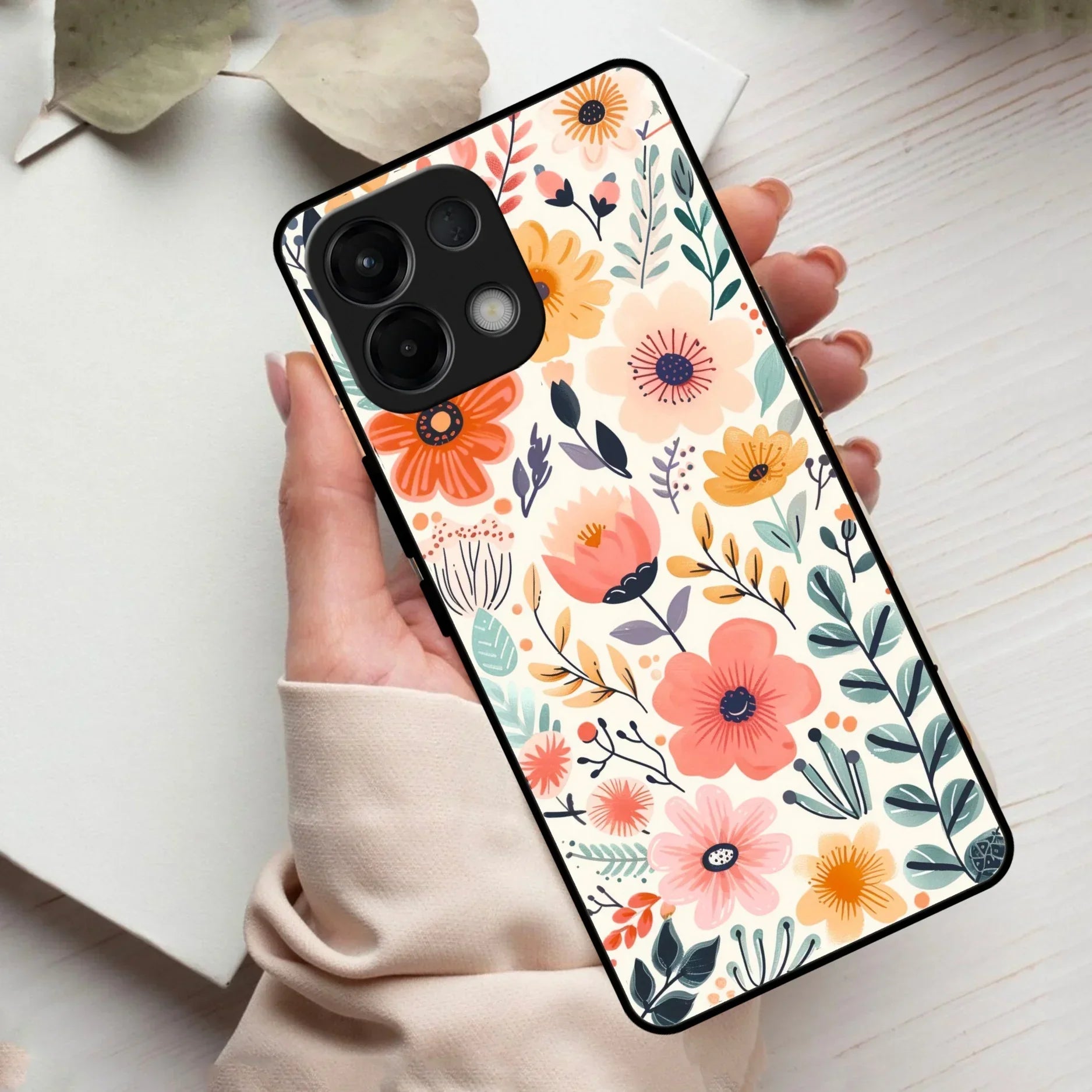 Garden of Delights Glass Case Cover For Oppo - ShopOnCliQ