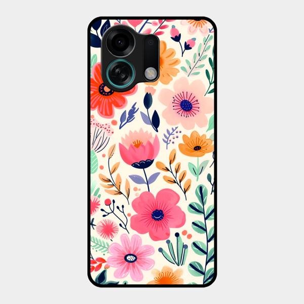 Garden of Delights Glass Case Cover For Oppo K13 Turbo 5G