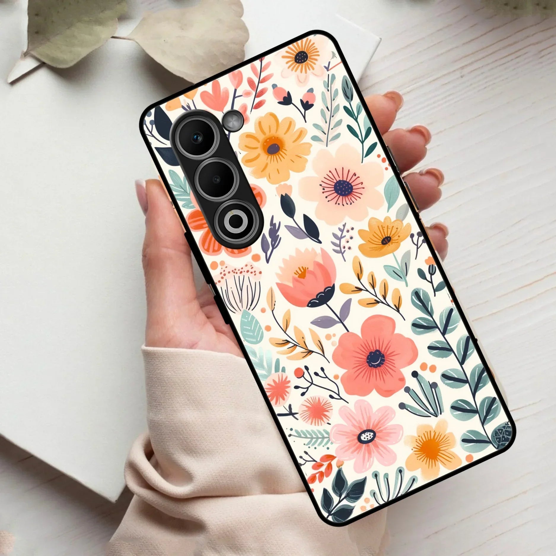 Garden of Delights Glass Case Cover For Oppo - ShopOnCliQ